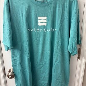 Teal Men's Watercolor Shirt
